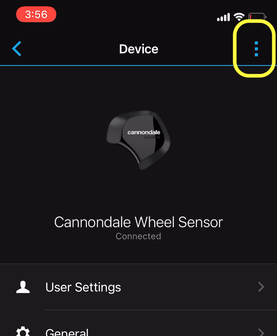 cannondale sensor garmin